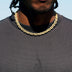 GLD X Bloody Osiris Iced Canary Voronoi Link Chain in Yellow Gold