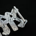 GLD X Bloody Osiris Moissanite MFM Belt Buckle Pendant in White Gold