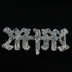 GLD X Bloody Osiris Moissanite MFM Belt Buckle Pendant in White Gold
