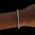 3 Prong Tennis Bracelet in White Gold -2mm