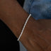 3 Prong Tennis Bracelet in White Gold -2mm
