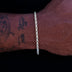 3.6MM Open Box Bracelet in White Gold