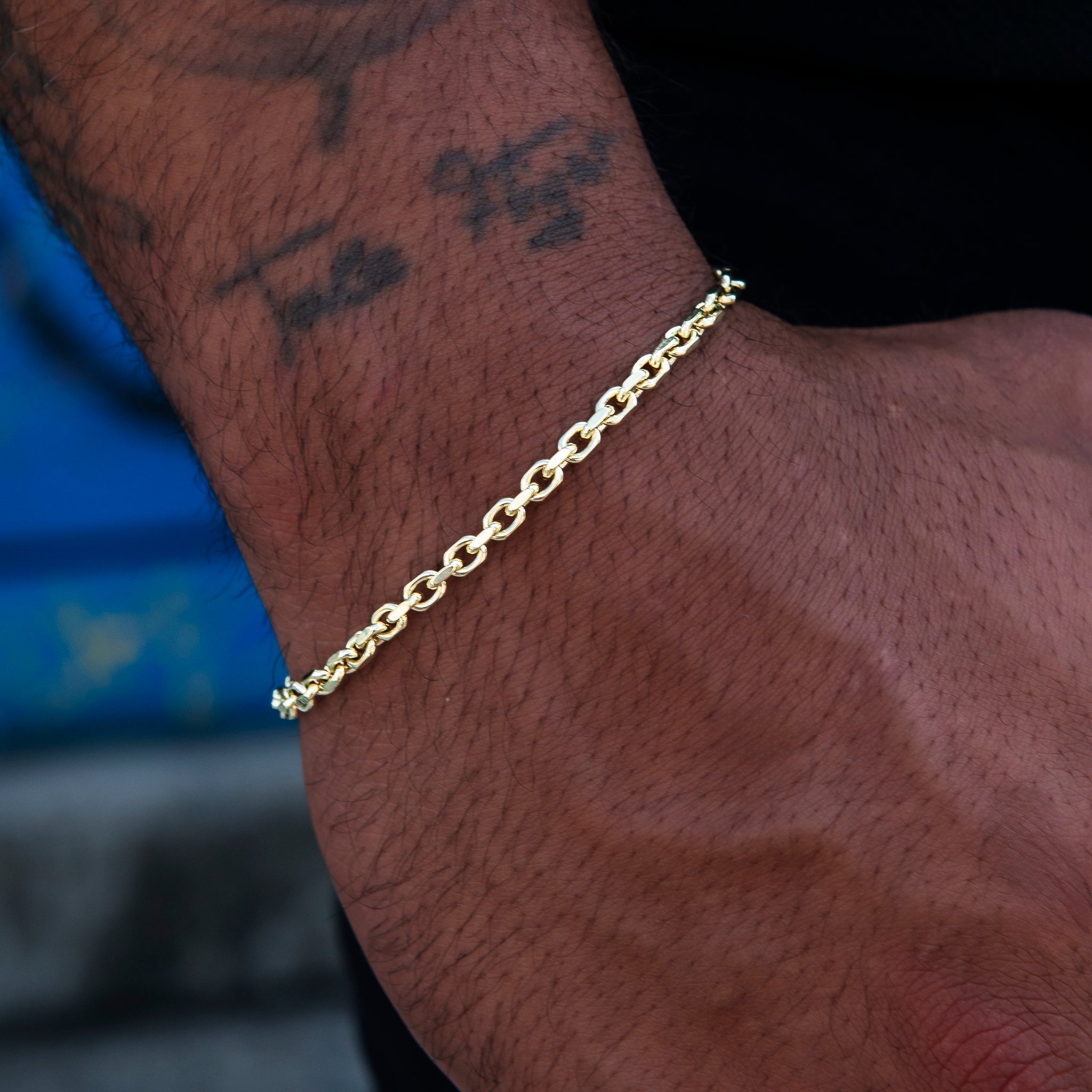 3.6MM Open Box Bracelet in Yellow Gold – The GLD Shop