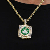 Boston Celtics Championship Pendant - Yellow Gold
