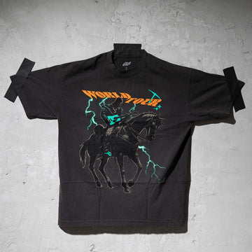 Camiseta GLD World Tour en negro/gris oscuro
