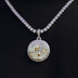 Colgante Iced Chicago en oro blanco