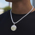 Iced Chicago Pendant in White Gold