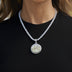 Colgante Iced Chicago en oro blanco