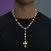Colored Gemstone Pearl Chain + Rosary Bundle in Yellow Gold - 17mm