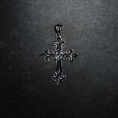 GLD X Bloody Osiris Large Cross Pendant in Solid White Gold