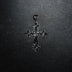 GLD X Bloody Osiris Large Cross Pendant in White Gold Vermeil