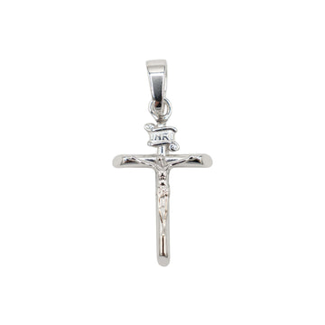 Colgante de crucifijo en plata de ley