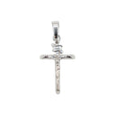 Colgante de crucifijo en plata de ley