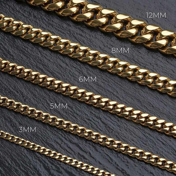 GLD Signature Cuban in Yellow Gold- 12mm