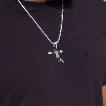 Colgante oficial de Green Lantern de DC Comics en oro blanco