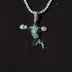 Green Lantern Body Official DC Comics Pendant in White Gold