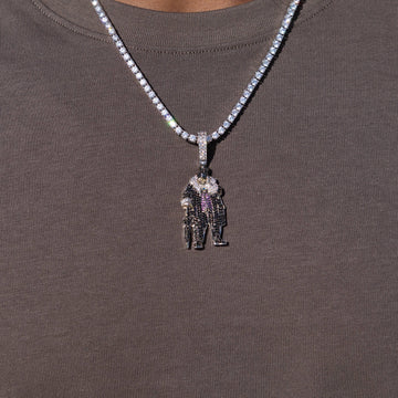 Penguin Body Official DC Comics Pendant in White Gold