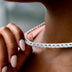 Collar Micro Iced G-Link de oro blanco