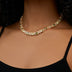 Diamond Multi Color Round Stone Chain in Rose Gold - 8MM