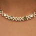 Diamond Multi Color Round Stone Chain in Rose Gold - 8MM