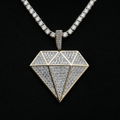 Large GLD Diamond Pendant