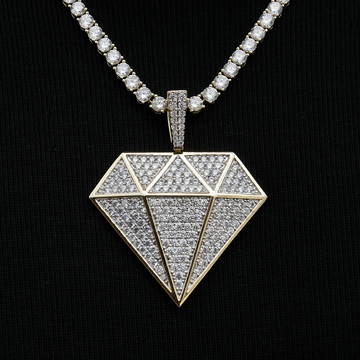 Large GLD Diamond Pendant