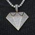 Large GLD Diamond Pendant