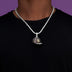San Diego Padres Official MLB Baseball Cap Pendant in White Gold