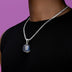 Detroit Tigers Official MLB Baseball Cap Pendant in White Gold