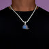 Boston Red Sox Official MLB Baseball Cap Pendant in White Gold
