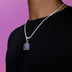Boston Red Sox Official MLB Baseball Cap Pendant in White Gold
