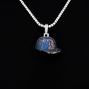 Boston Red Sox Official MLB Baseball Cap Pendant in White Gold