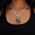 San Diego Padres Official MLB Baseball Cap Pendant in White Gold