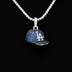 Los Angeles Dodgers Official MLB Baseball Cap Pendant in White Gold