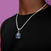 Texas Rangers Official MLB Baseball Cap Pendant in White Gold