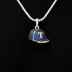 Texas Rangers Official MLB Baseball Cap Pendant in White Gold