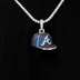 Atlanta Braves Official MLB Baseball Cap Pendant in White Gold