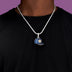 Houston Astros Official MLB Baseball Cap Pendant in White Gold