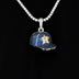 Houston Astros Official MLB Baseball Cap Pendant in White Gold