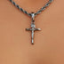 Crucifix Cross Pendant in Black