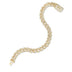 Women's Moissanite Diamond Cuban Bracelet in Yellow Gold Vermeil - 8.5MM