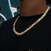 Diamond Multi Color Round Stone Chain in Rose Gold - 8MM