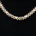 Diamond Multi Color Round Stone Chain in Rose Gold - 8MM