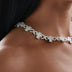 Diamond Multi Cross Necklace in White Gold