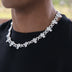 Diamond Multi Cross Necklace in White Gold