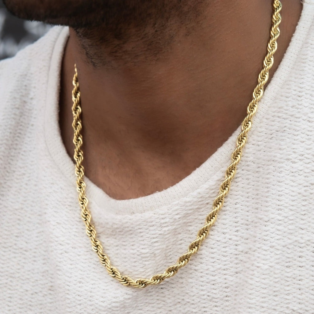 Rope Chain in Yellow Gold- 6mm – The GLD Shop