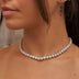 Collar de tenis con micro engaste en oro blanco