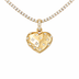 Diamond GLD Star Heart Pendant in Yellow Gold