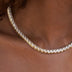 Gargantilla de tenis con diamantes en oro amarillo - 5 mm