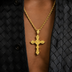Medieval Cross Pendant in Yellow Gold